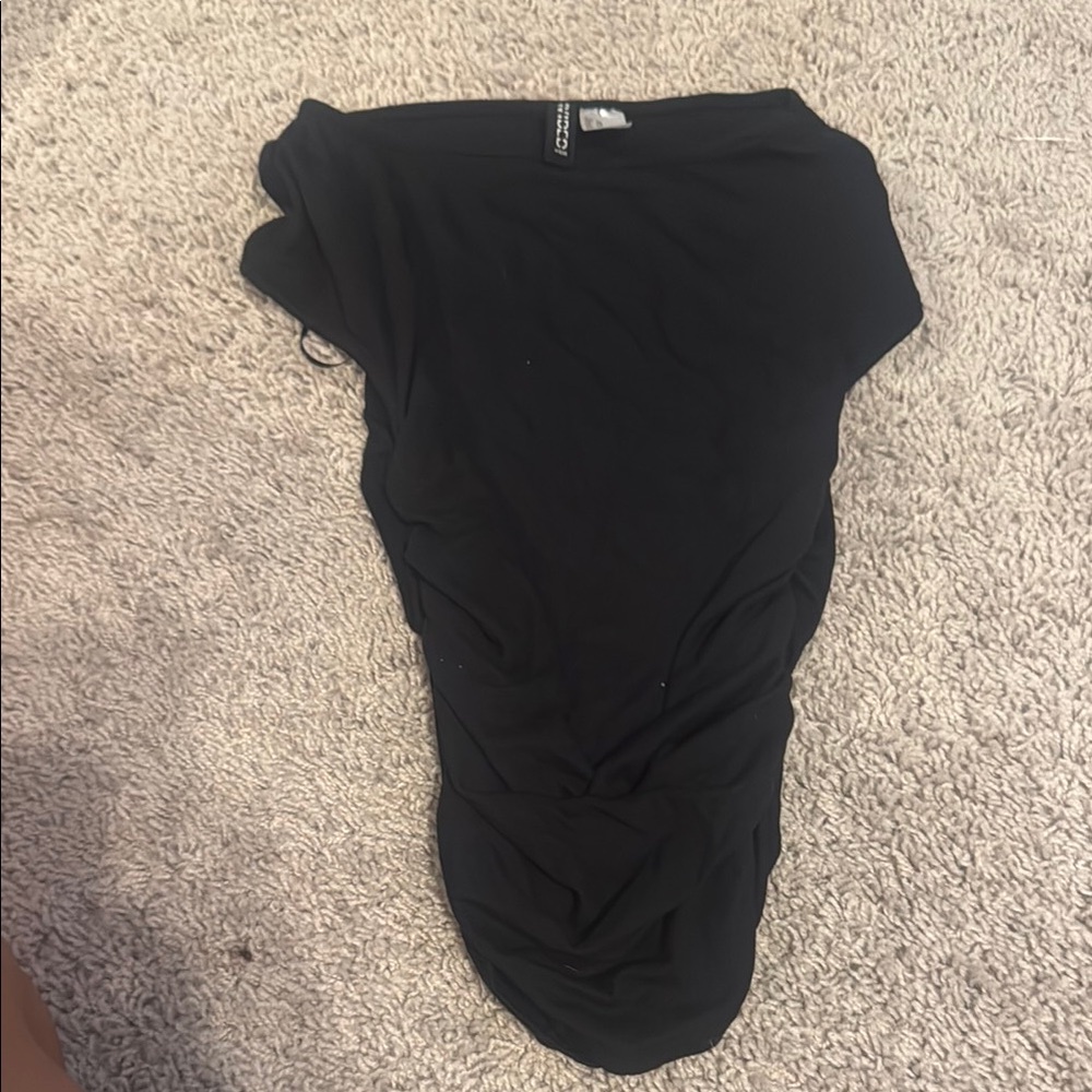 Black Ruched Top